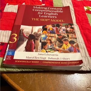 Pearson Educational Book with Red Cover